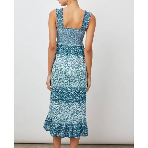 RAILS Rumi Striped Floral Midi Dress Medium M - Picture 3 of 11